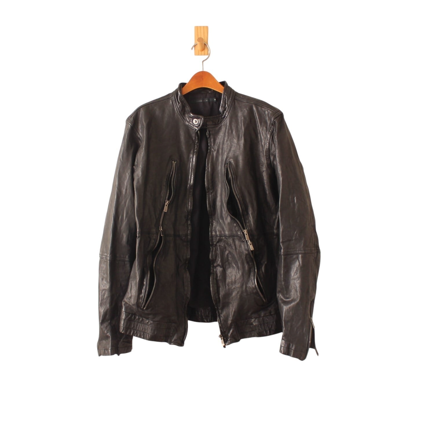 L相当　CHAPS RALPH LAUREN 羊革 レザージャケット　ボルトー 90s CHAPS Ralph Lauren LEATHER JACKET Size XL |