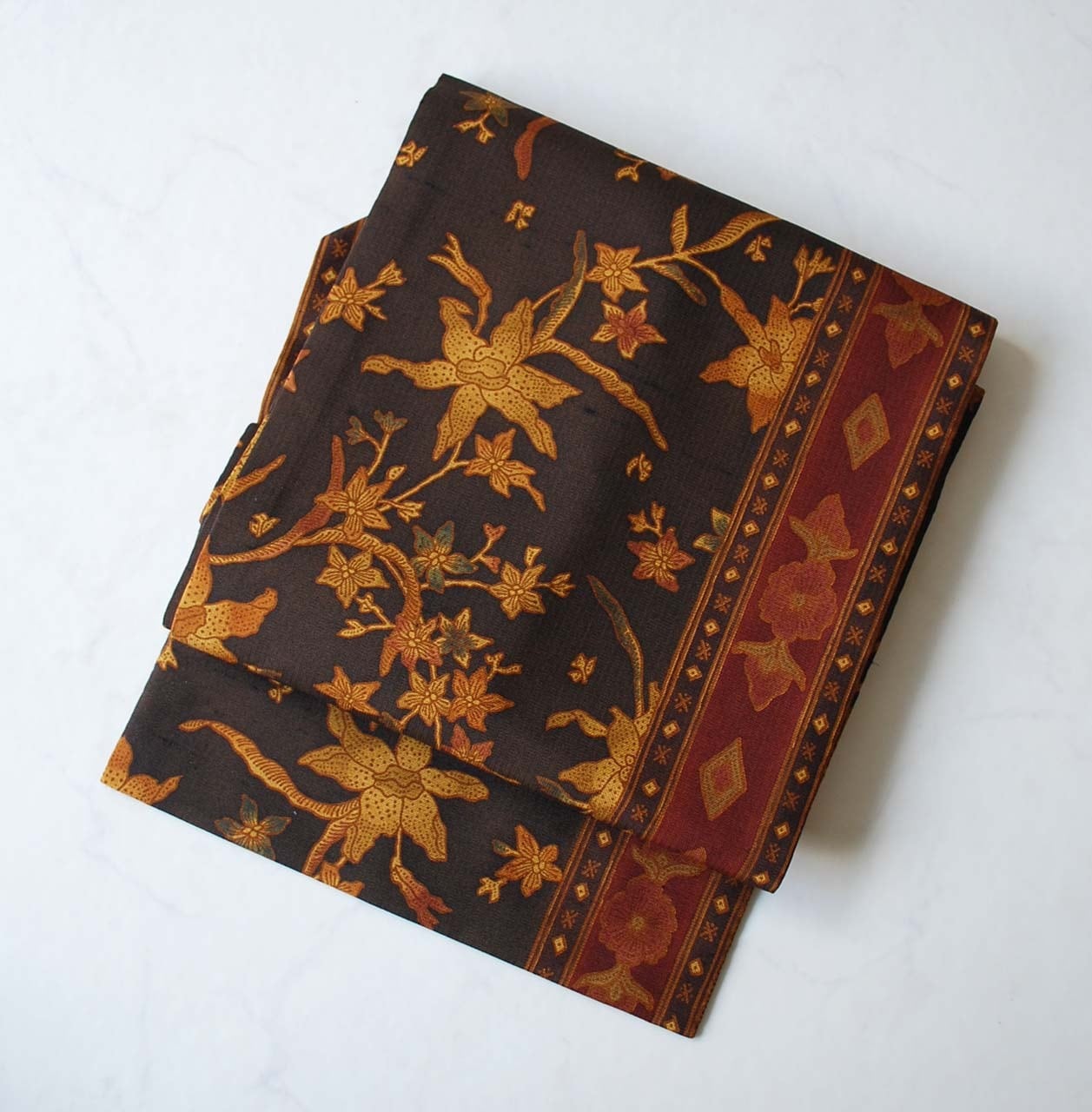 【なごや帯】青柳 蔵家創柳庵 ROYAL BATIK なごや帯