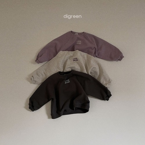 【即納】digreen  Love more sweatshirt ⑥ dig_t_1