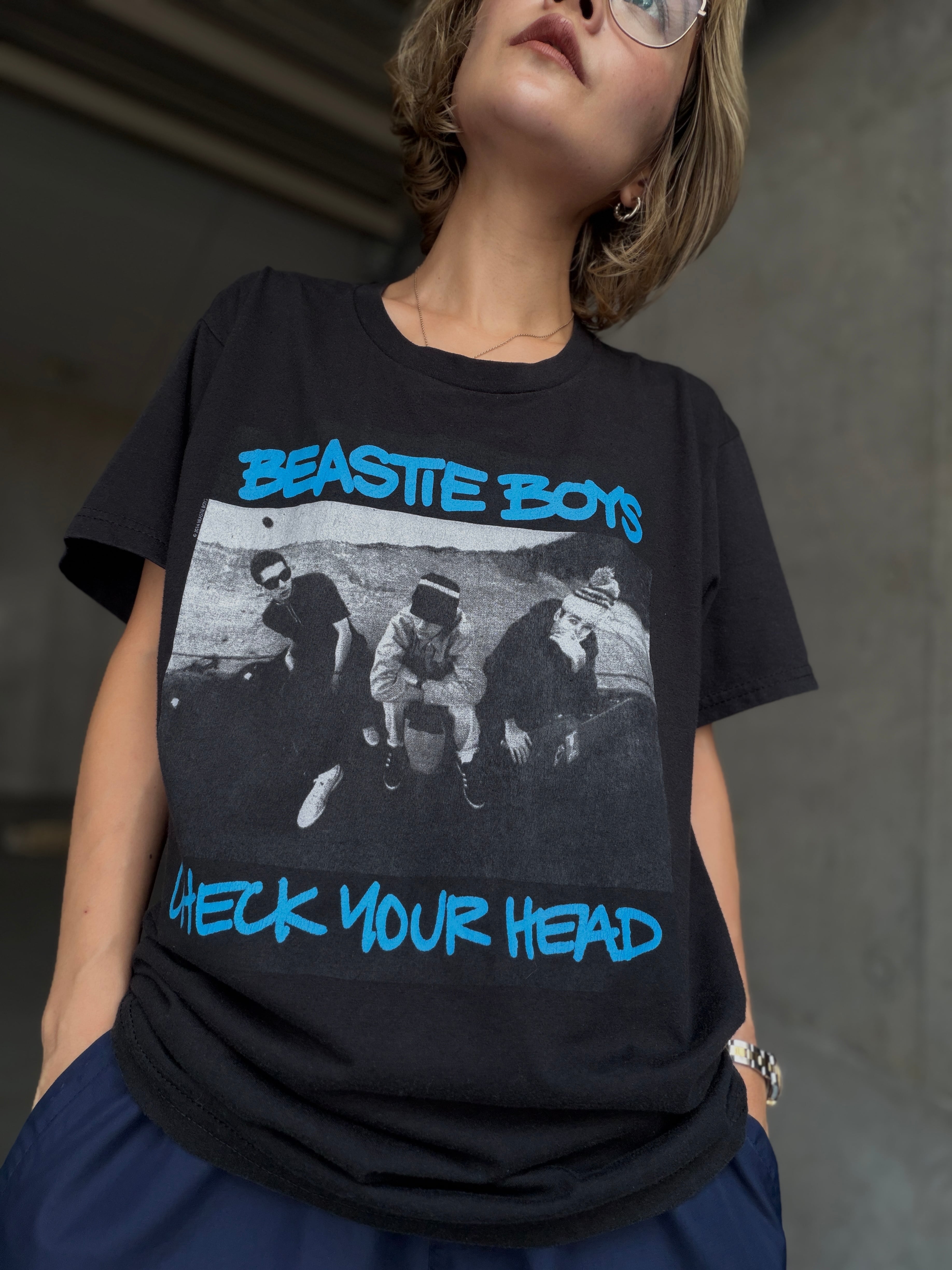 (CS2521)BEASTIE BOYS “CHECK YOUR HEAD” tee made in Mexico