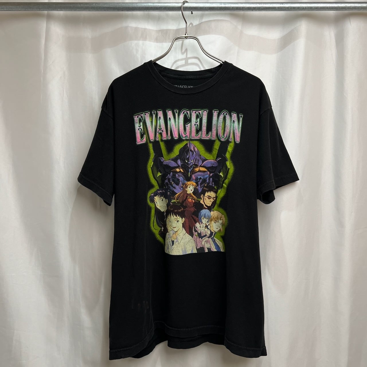 デジモン Tシャツ ダークグレー　古着　ヴィンテージ　アニメTシャツ デジモン ガルルモン アニメT Tシャツ Lサイズ 黒 古着 | RUFFY