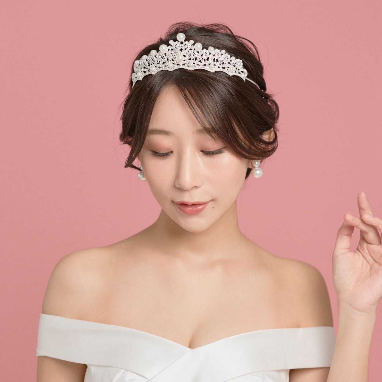 H-153 Pearl Bijouxティアラ | ウェディング・ブライダルアクセサリー
