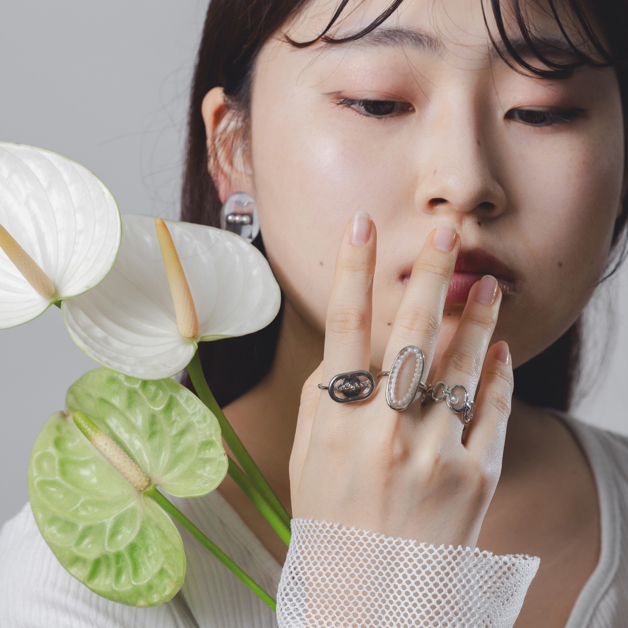 【送料無料】囲う真珠-KakouShinju Ring-[ソフトモードなアクセサリー]モード ギフト ご褒美 結婚式 ひとくせ 個性的 ...