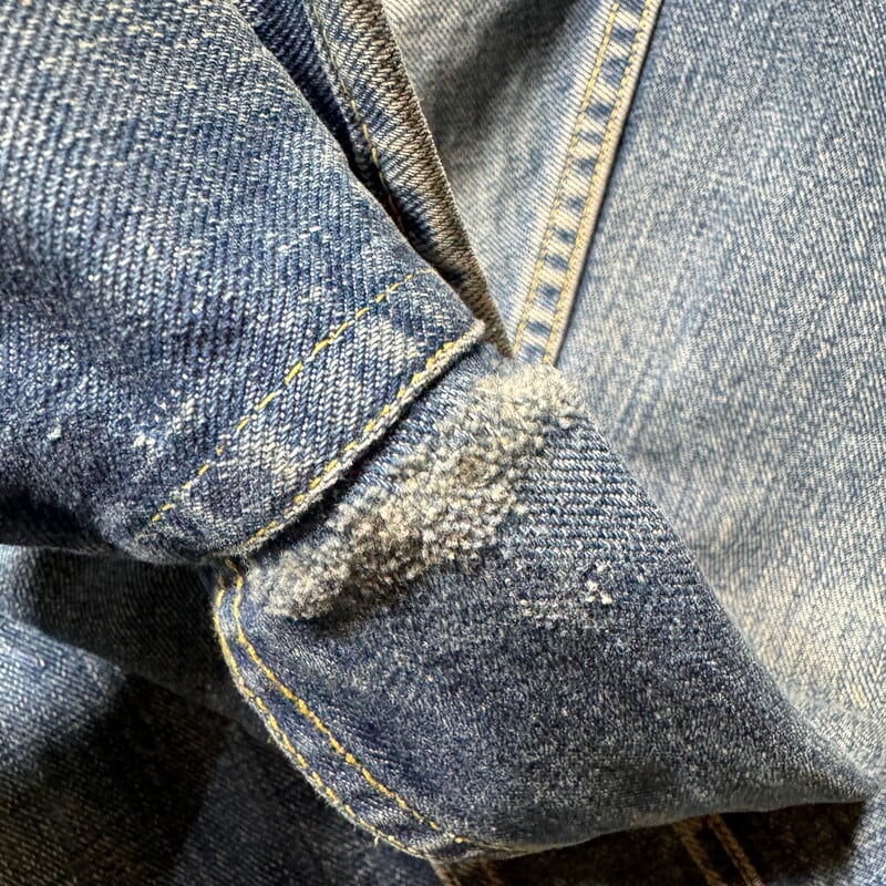 80's vintage lee 101-J USA製 ユニオンチケット 60's~ Lee 101-J リー デニムジャケット 黒タグ 背中刺繍 ユニオン