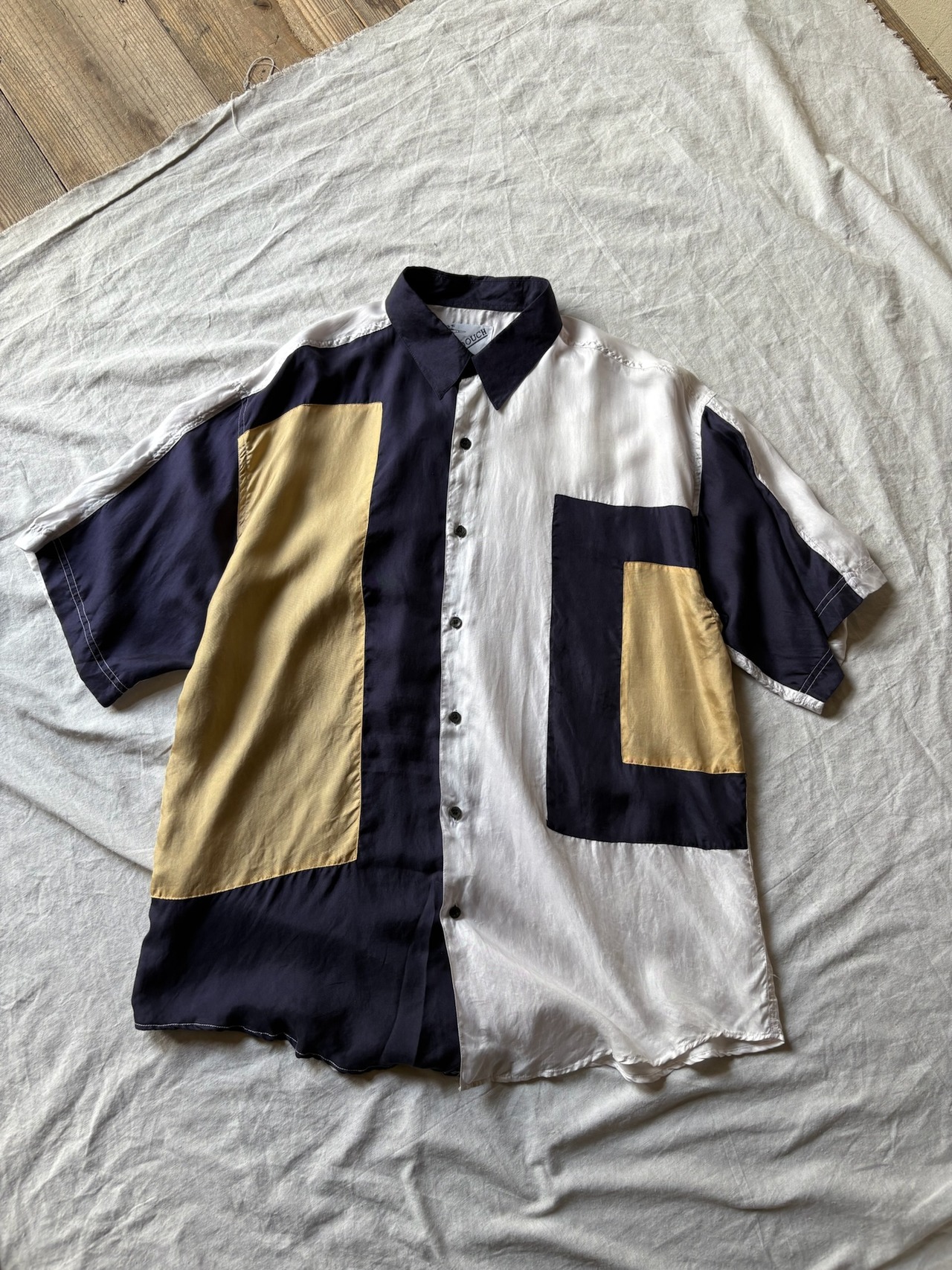 “GOOUCH” Silk Switching Shirt