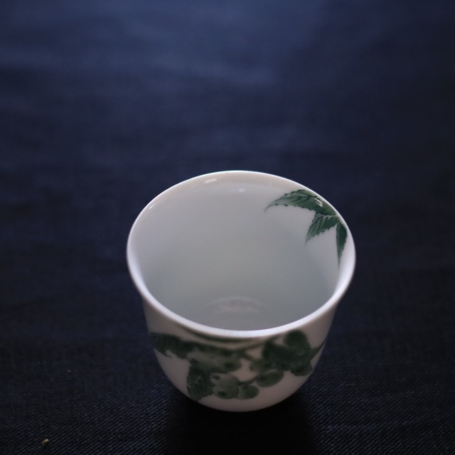 AS 平戸松山窯 クロム六彩花茶杯
