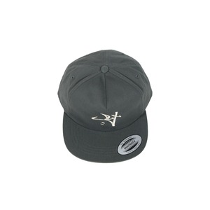 "RX"Signature 5-Panel Snapback [CHARCOAL]