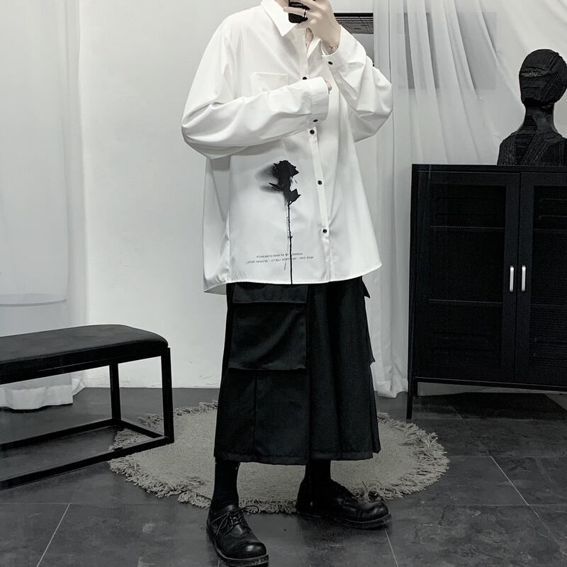 rose logo shirt(ローズロゴシャツ)-b106 | Loclear(ルクリア)