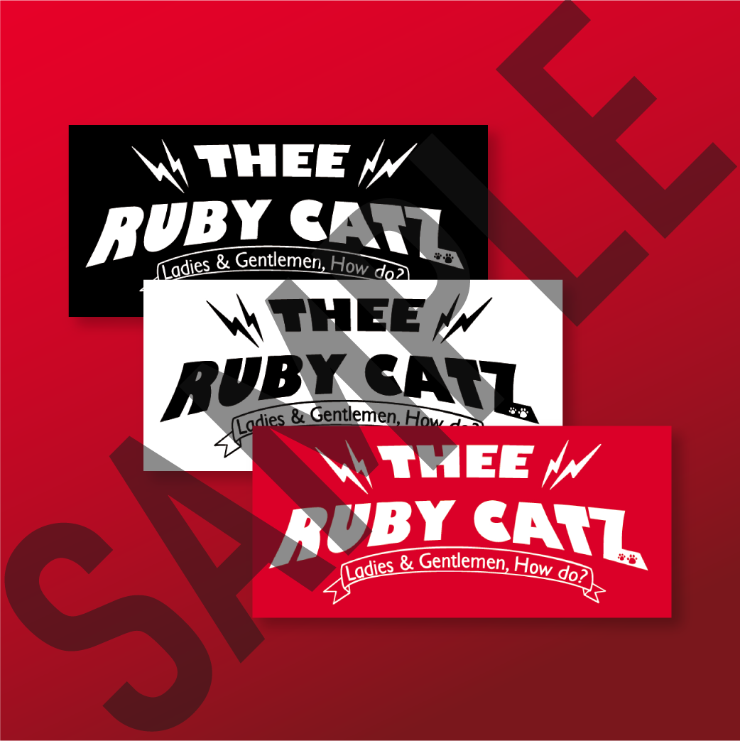 Tour Sticker 3枚セット（1種） | THEE RUBY CATZ ONLINE SHOP