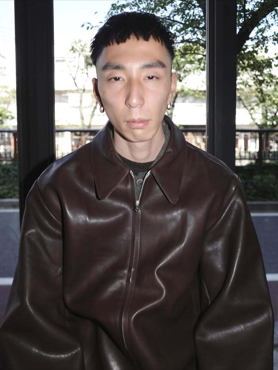 GABRIELA COLL GARMENTS LEATHER POCKET JACKET BROWN S15-285 | BEST