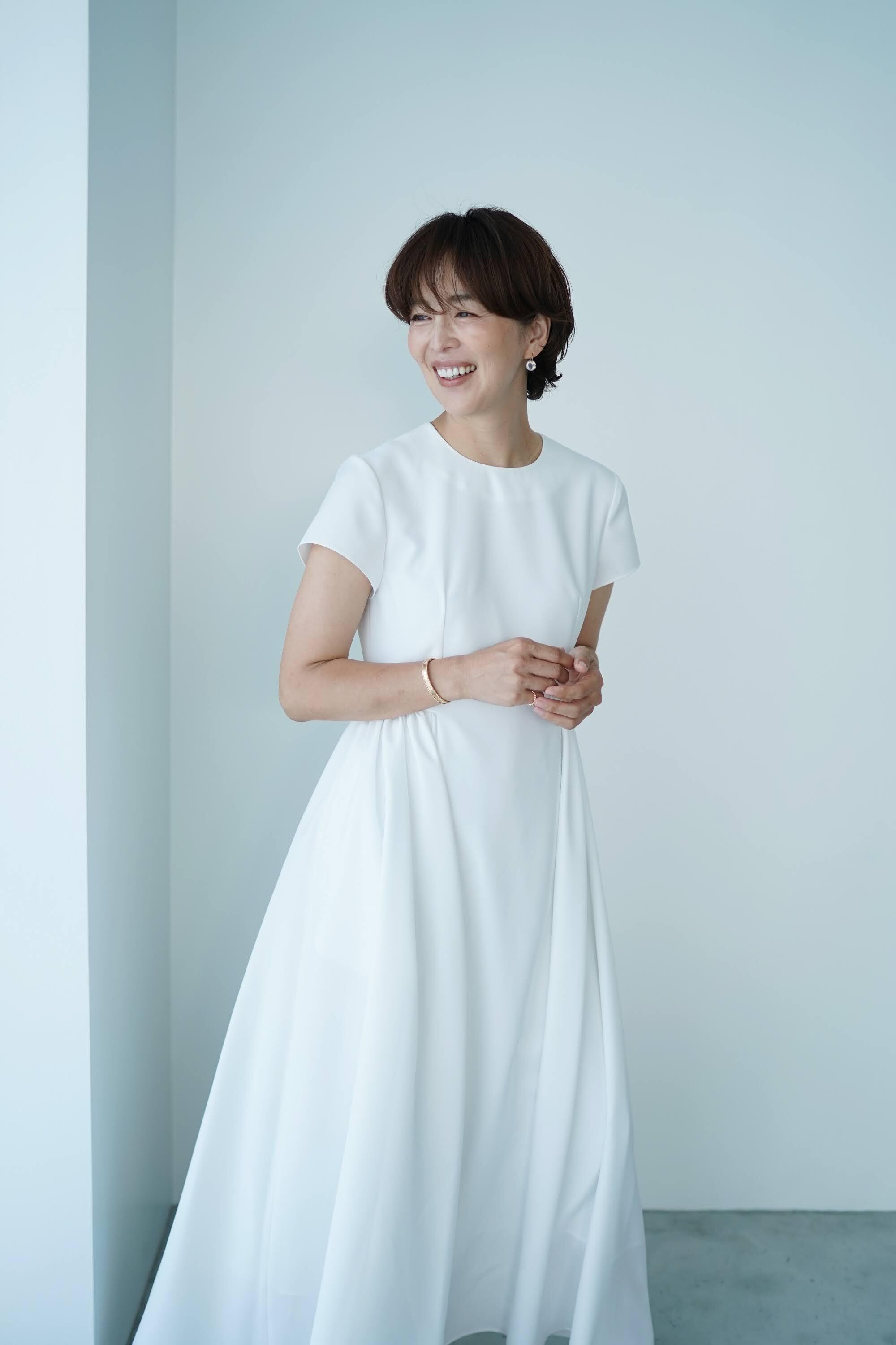 EVERYDAY DRESS mature s-sleeve ホワイト long 数量限定 | THE9SHOP 