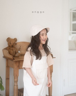 【anggo】サンドオーバーオール クリーム 90〜110cm