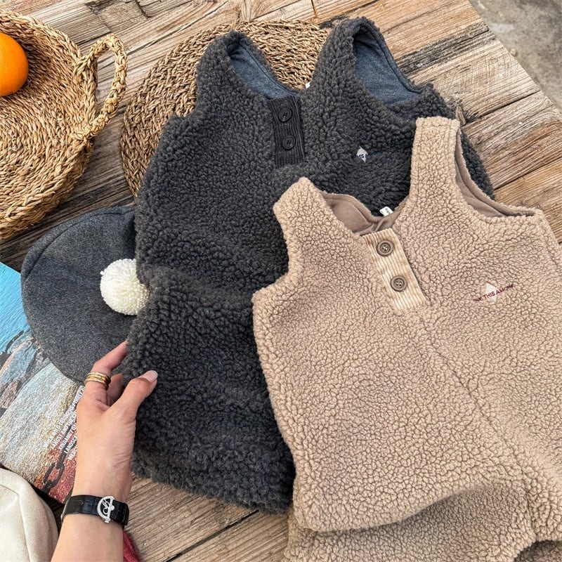 【即納】もこもこサロペット