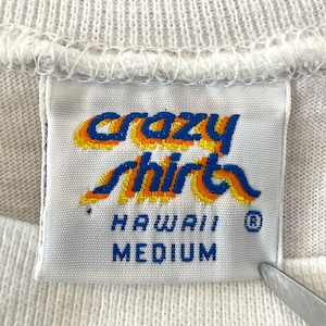 【crazy shirts】90s USA製 Tシャツ 両面プリント シングルステッチ ヴィンテージ クレイジーシャツ us古着