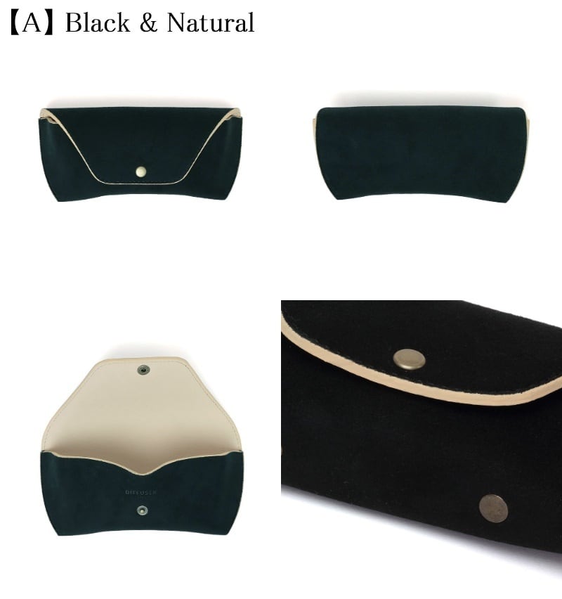 DIFFUSER 牛革 セミハード メガネケース TECH SUEDE EYEWEAR CASE