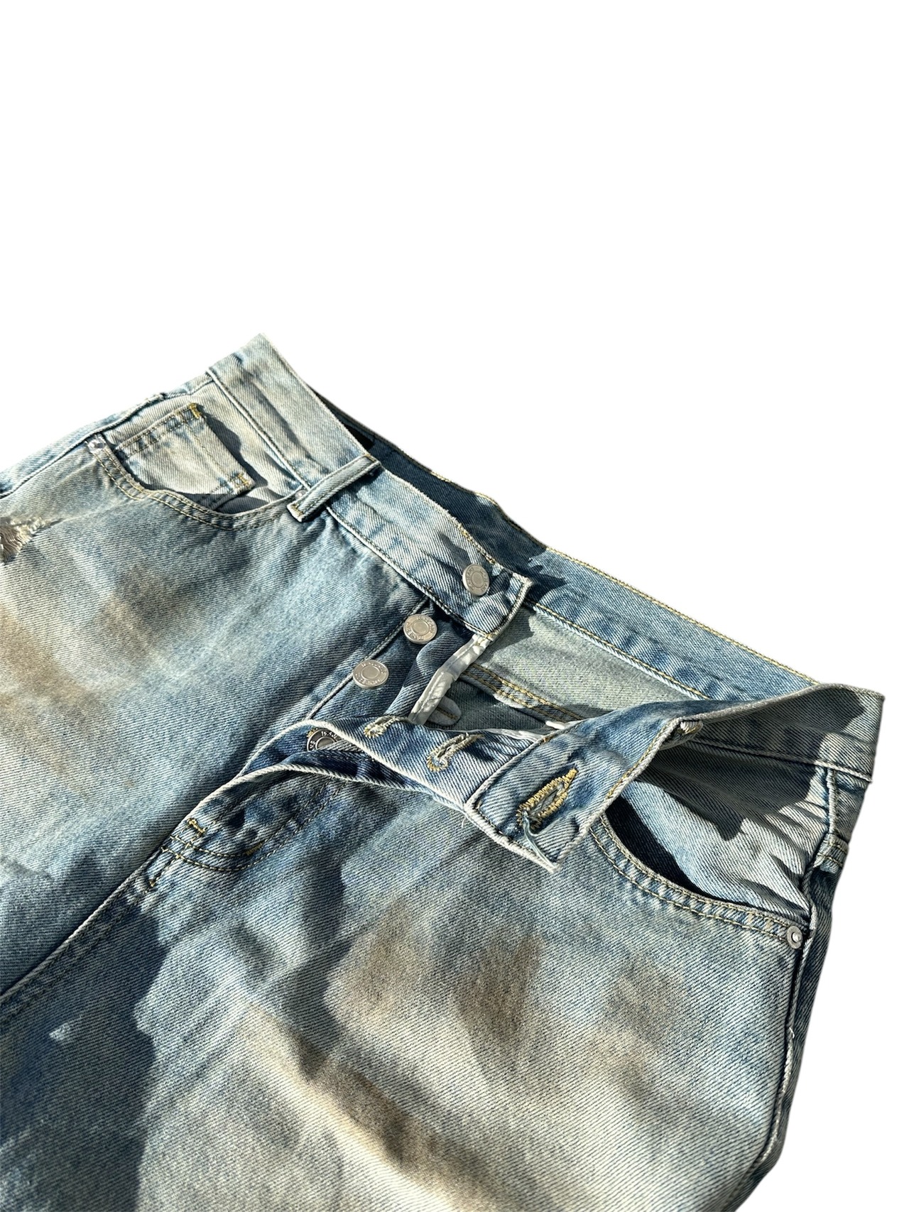 Vintage Grunge Straight Denim