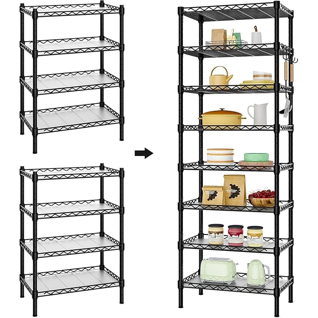 数量限定】Amazonベーシック 3段スチールラック 棚 メタルラック 耐