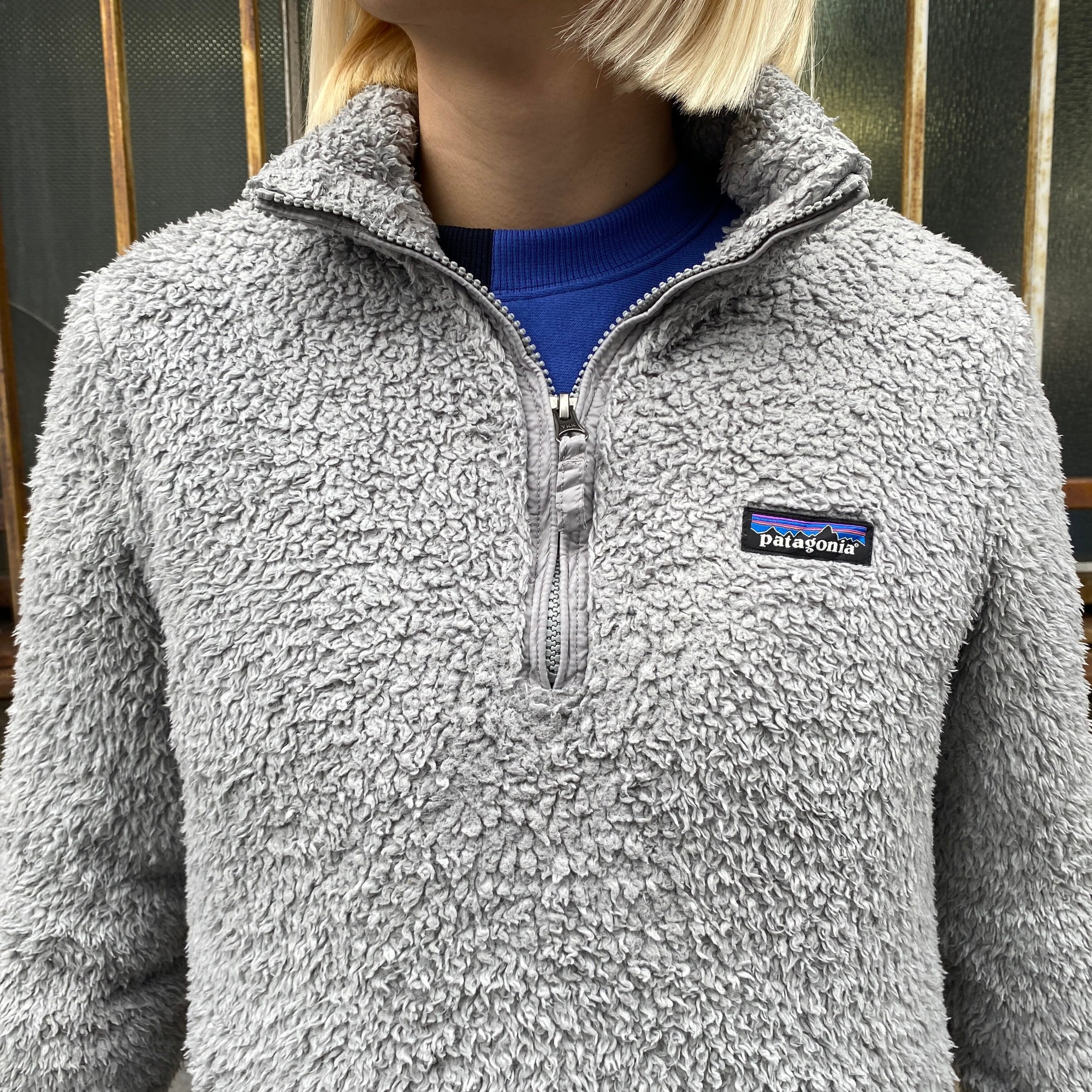 【キャプリーン】パタゴニア　Patagonia　フリース　ハーフジップ　水色　L