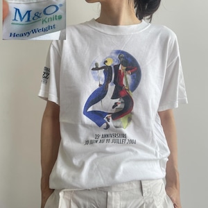 【XZ39】 Tシャツ ジャズフェステバル 00s 2004年 イラスト 白T