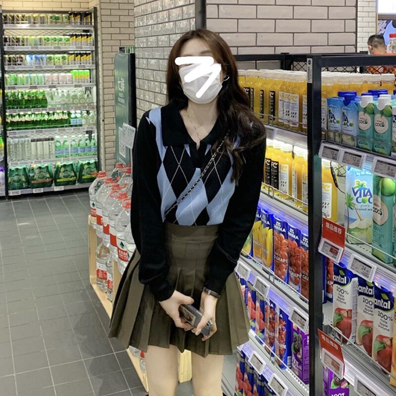 セーター スプリングオータムショートトップス ロング 春物 秋物 スーパーモール6620194673