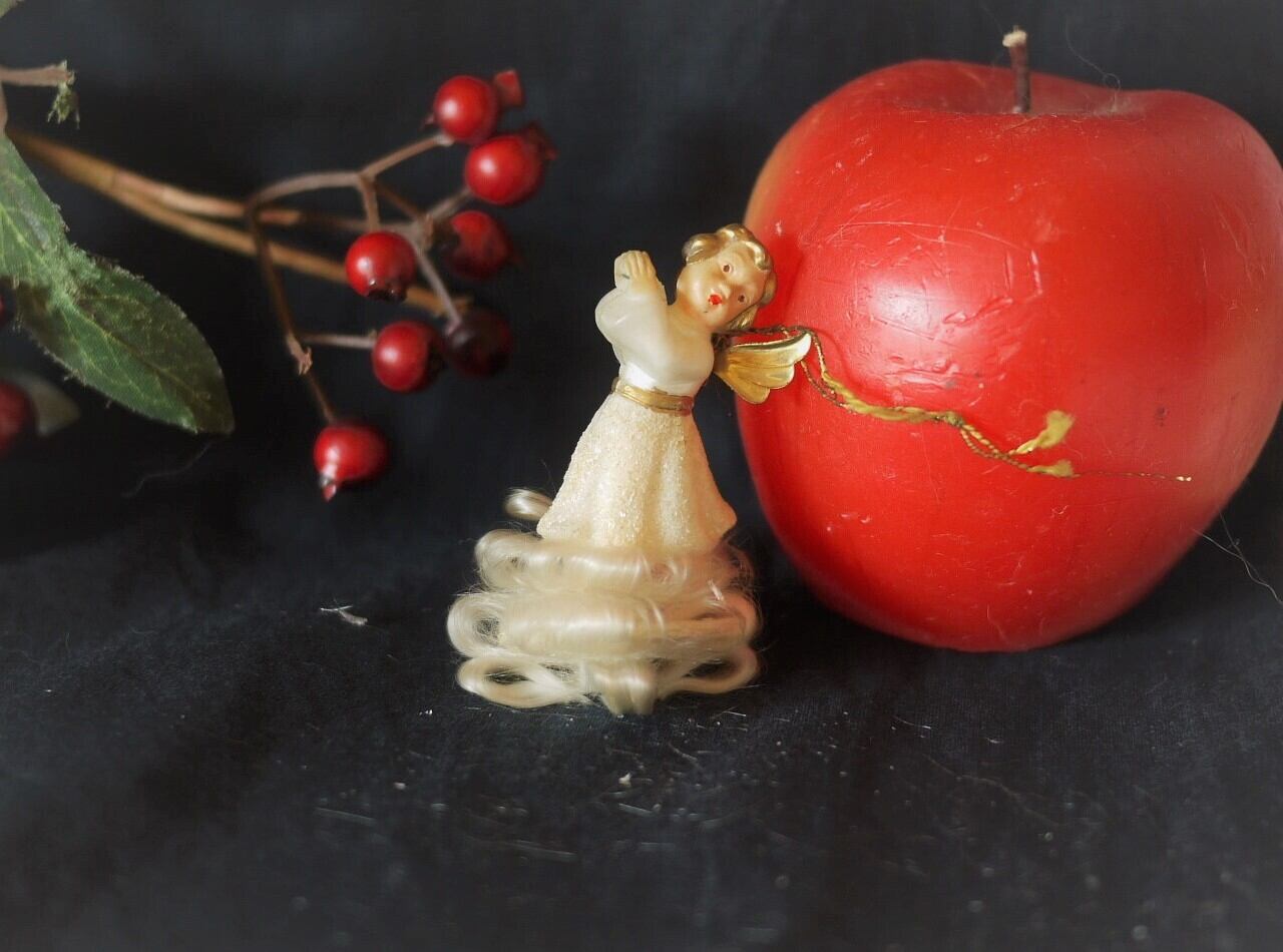 雲に乗る小さな天使 ヴィンテージ クリスマスオーナメント