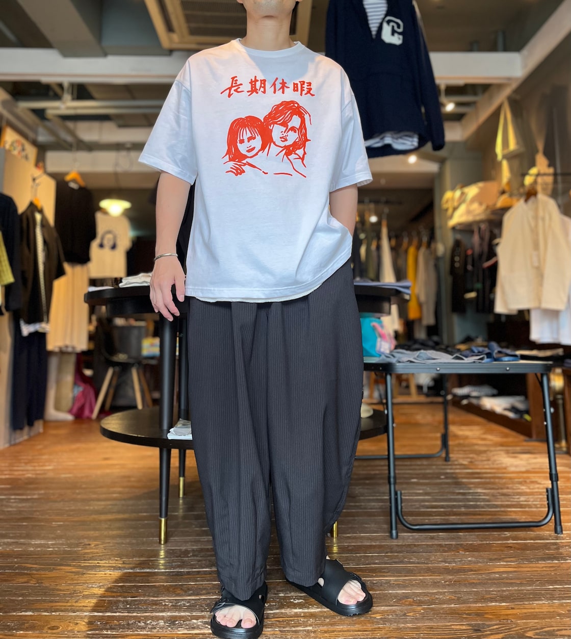 トリートユアセルフ back logo lace tops white Top with lace inserts |