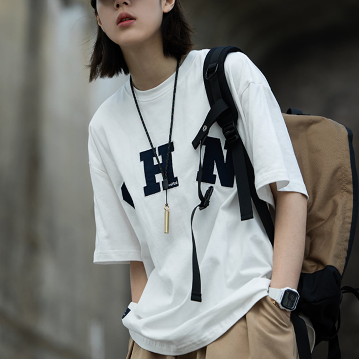 オーバーサイズchntシャツ 韓国ファッション通販 Nosweat