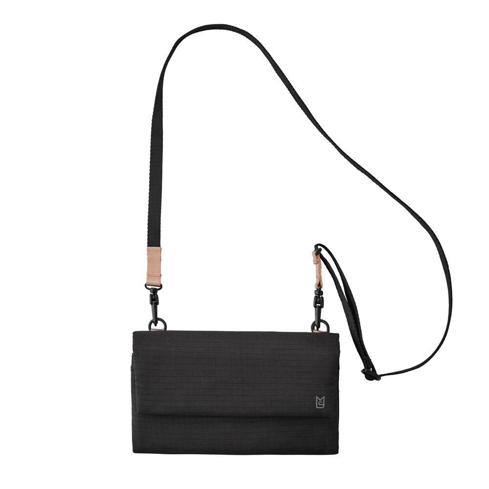 MILESTO ミレスト Hutte ヒュッテ マルチショルダーバッグ ブラック MLS939 / 旅行 トラベル サコッシュ オーガナイザー メンズ レディース