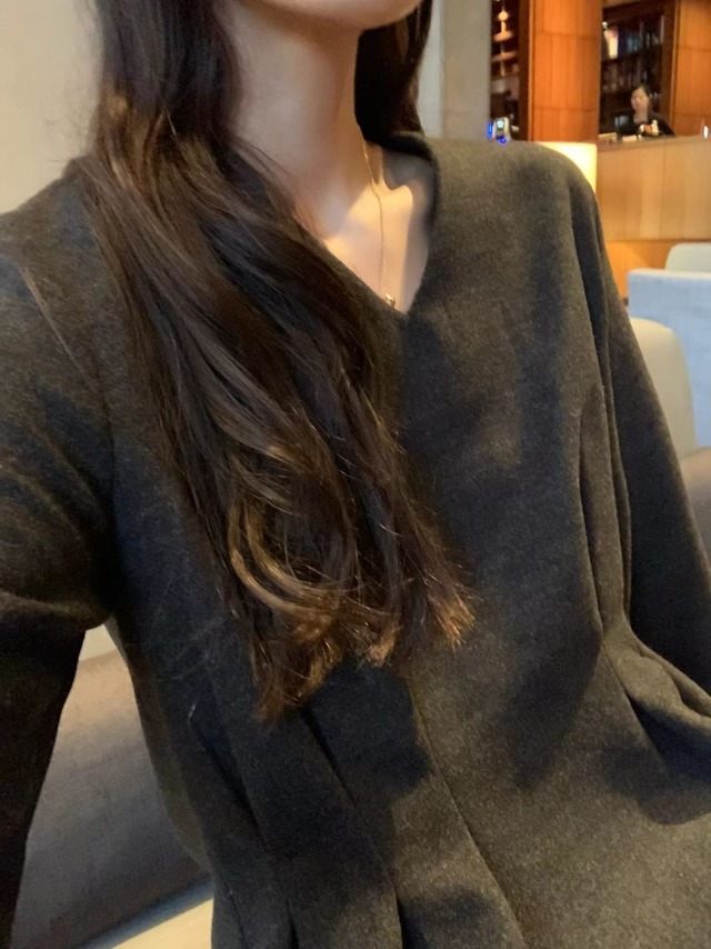 (予約) LIFFEY / Lease wool onepiece 2color