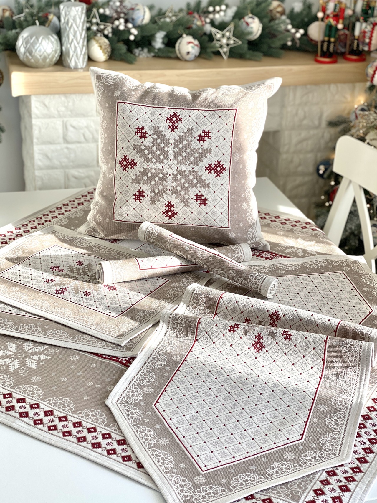 タペストリーテーブルランナー 37х100cm ウクライナ製 - 7