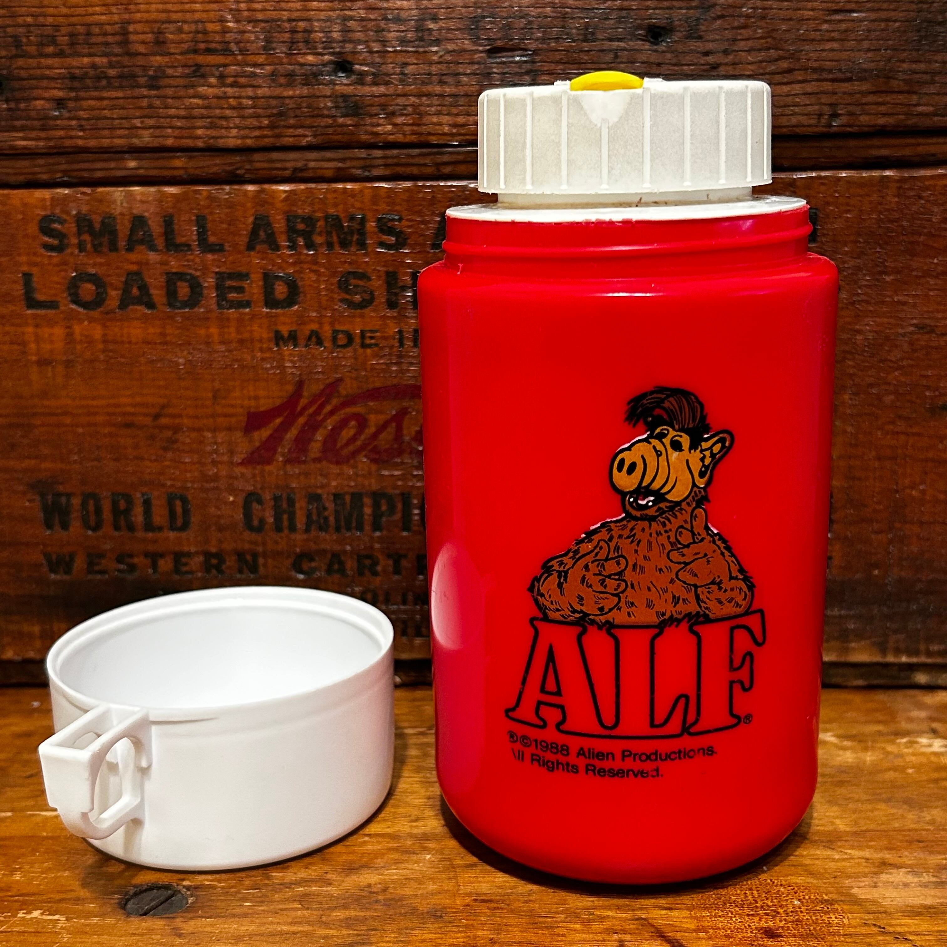 ALF ランチボックス サーモス レッド ヴィンテージアルフ1987[美品