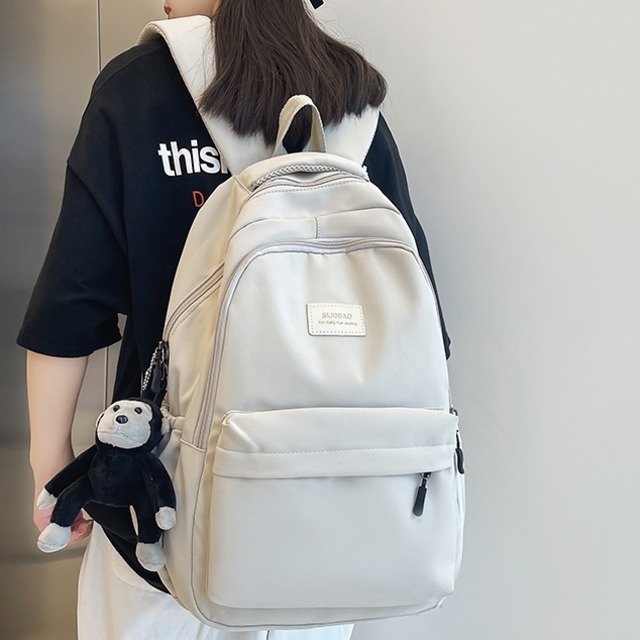 バックパック レディース リュック 春夏 秋冬 春 夏 秋 冬 黒 バッグ 大容量 リュックサック かばん ロゴ 大きめ 学校リュック 部活 合宿 旅行 通学 学校バッグ 高校生 中学生 男の子 女の子 B4 シンプル バッグパック バック ロゴ
