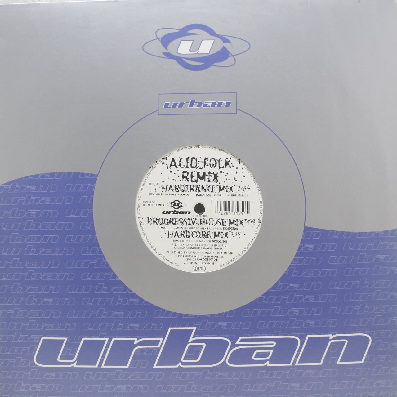 Perplexer / Acid Folk (Remix) [853 195-1] - 画像1