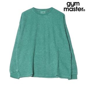 gym master ジムマスター ローゲージ 鹿の子 ピグメント クルーネック ニット カットソー メンズ レディース カジュアル G821705 グリーン
