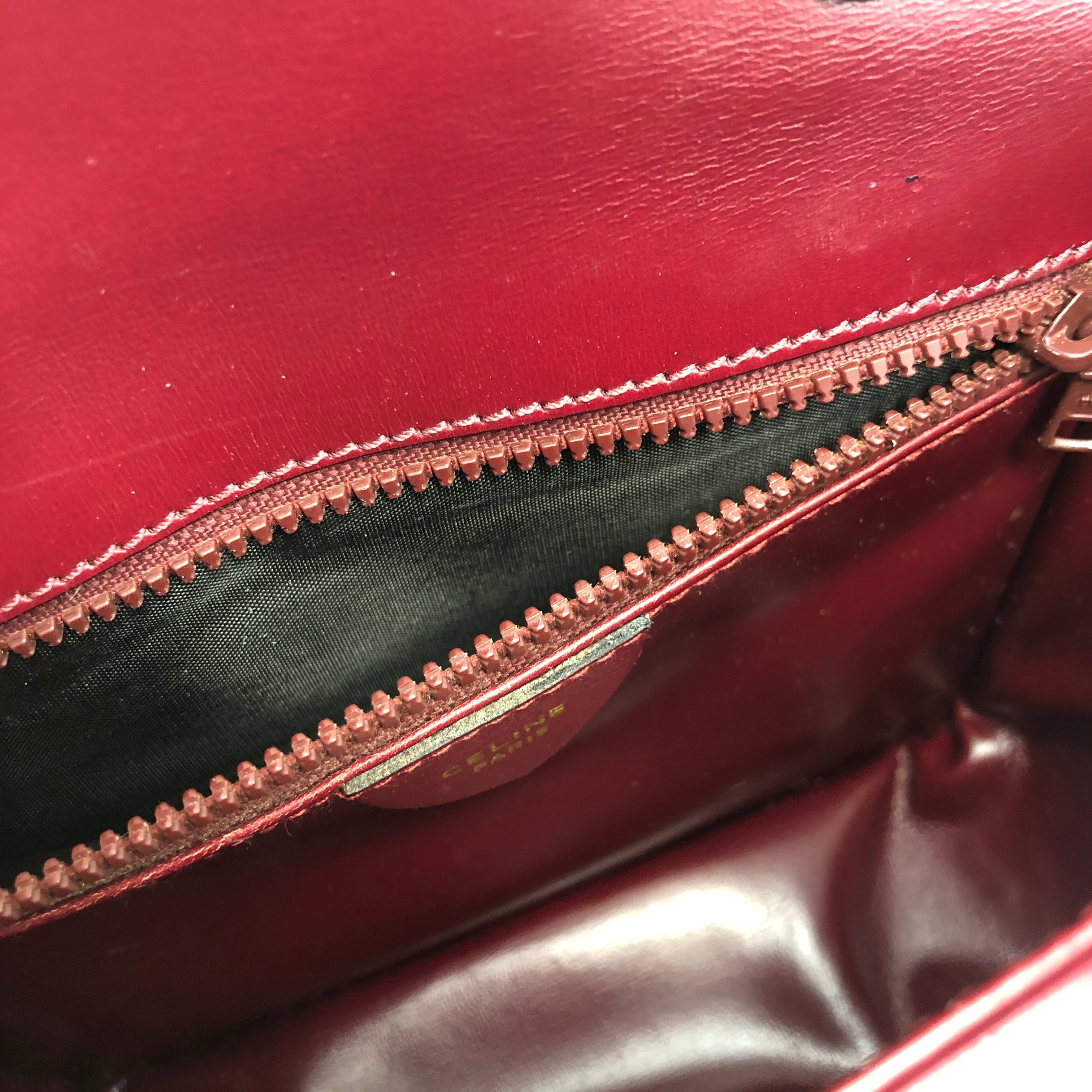 CELINE セリーヌ カデナ ターンロック レザー クロスボディ ショルダー