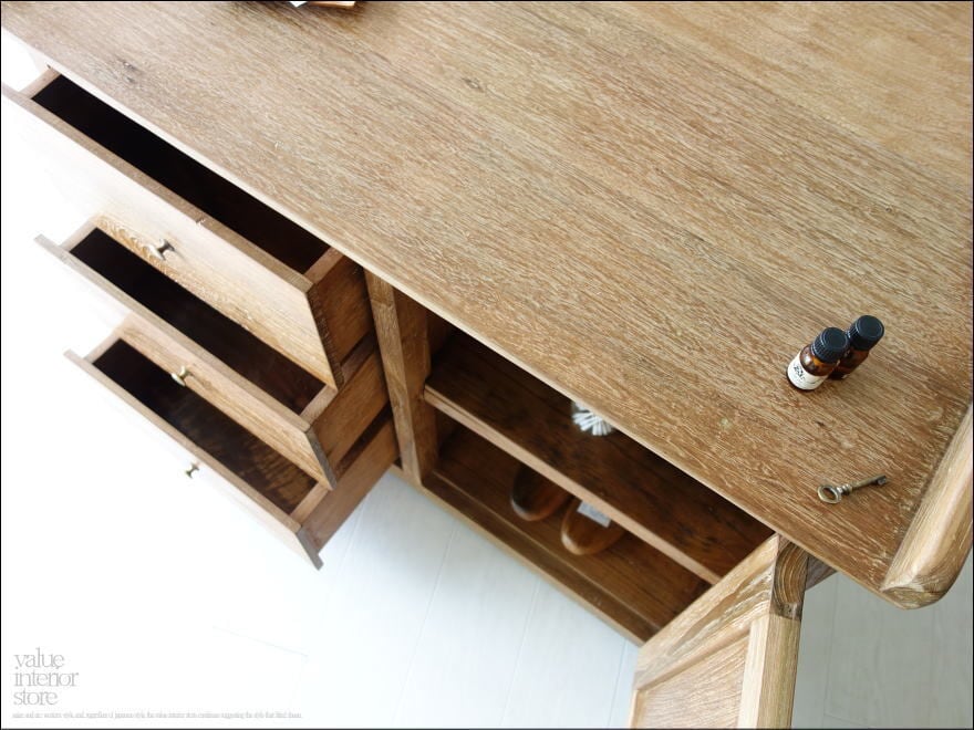 チーク無垢材 ヴィンテージカウンター レジ台 作業台 アンティーク