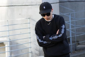 "THE CHRONIC" CREW NECK SWEAT #BLACK