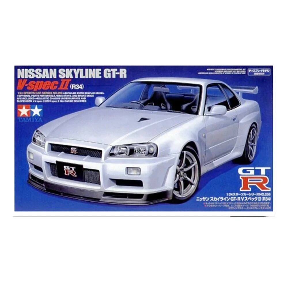 プラスチックモデル構築キット 1/24 スカイライン GTR Vspec 2 R34
