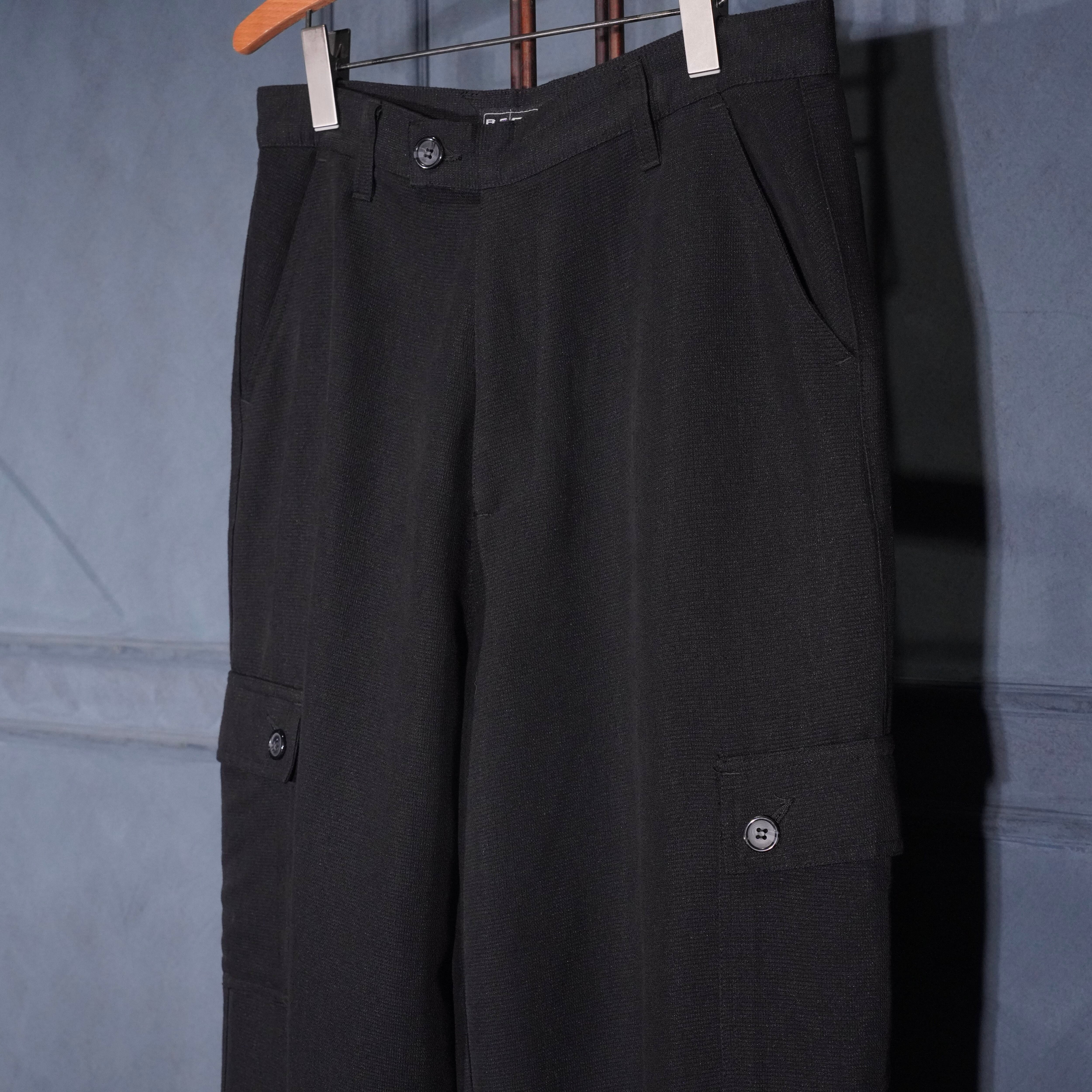 USA VINTAGE RECLAIM RAYON CARGO SLACKS PANTS/アメリカ古着レーヨン