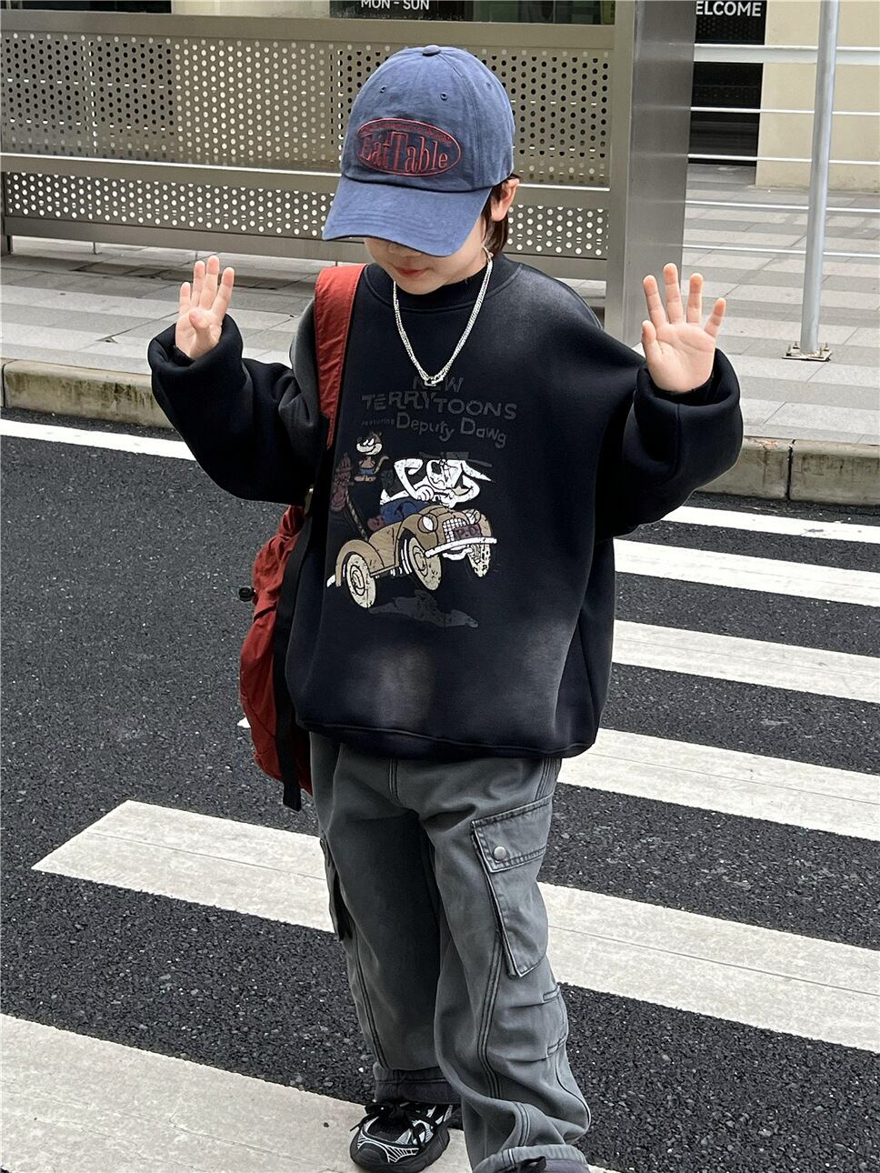 NEW TERRY TOONS裏起毛トレーナー