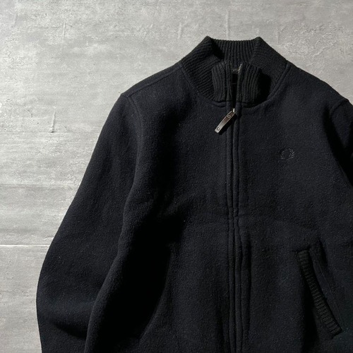 FRED PERRY / wool bomber jacket  size M