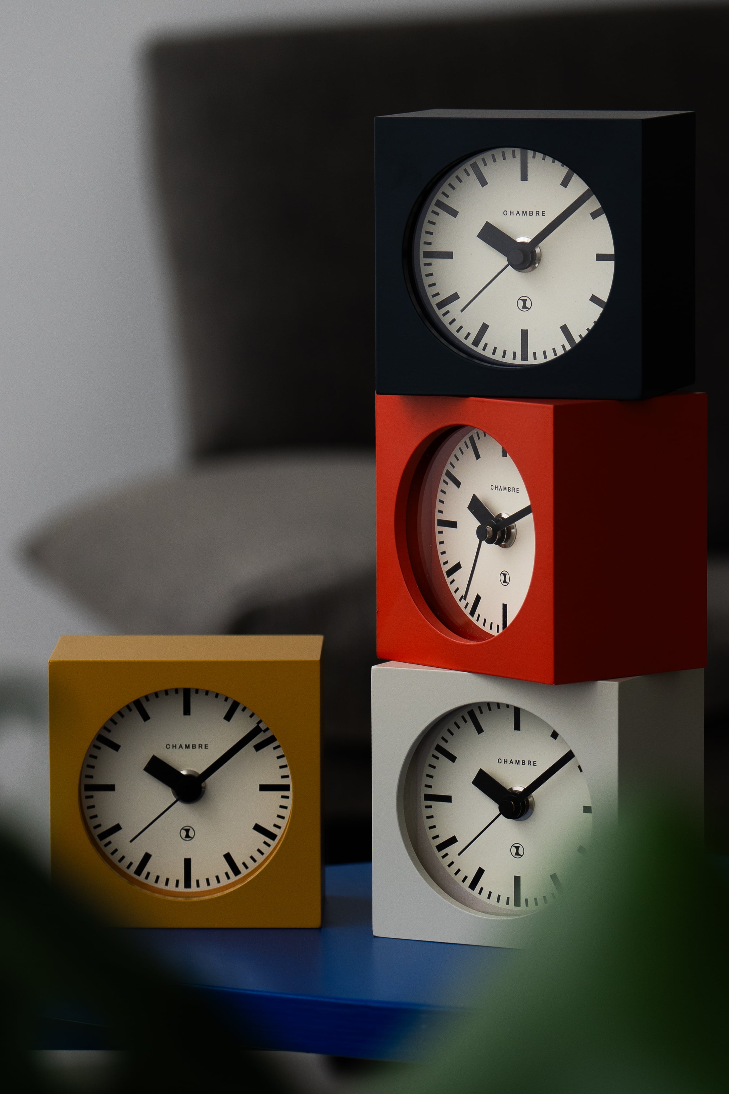 BLOCK DESK CLOCK IVORY | シャンブル【CHAMBRE】byインターゼロ