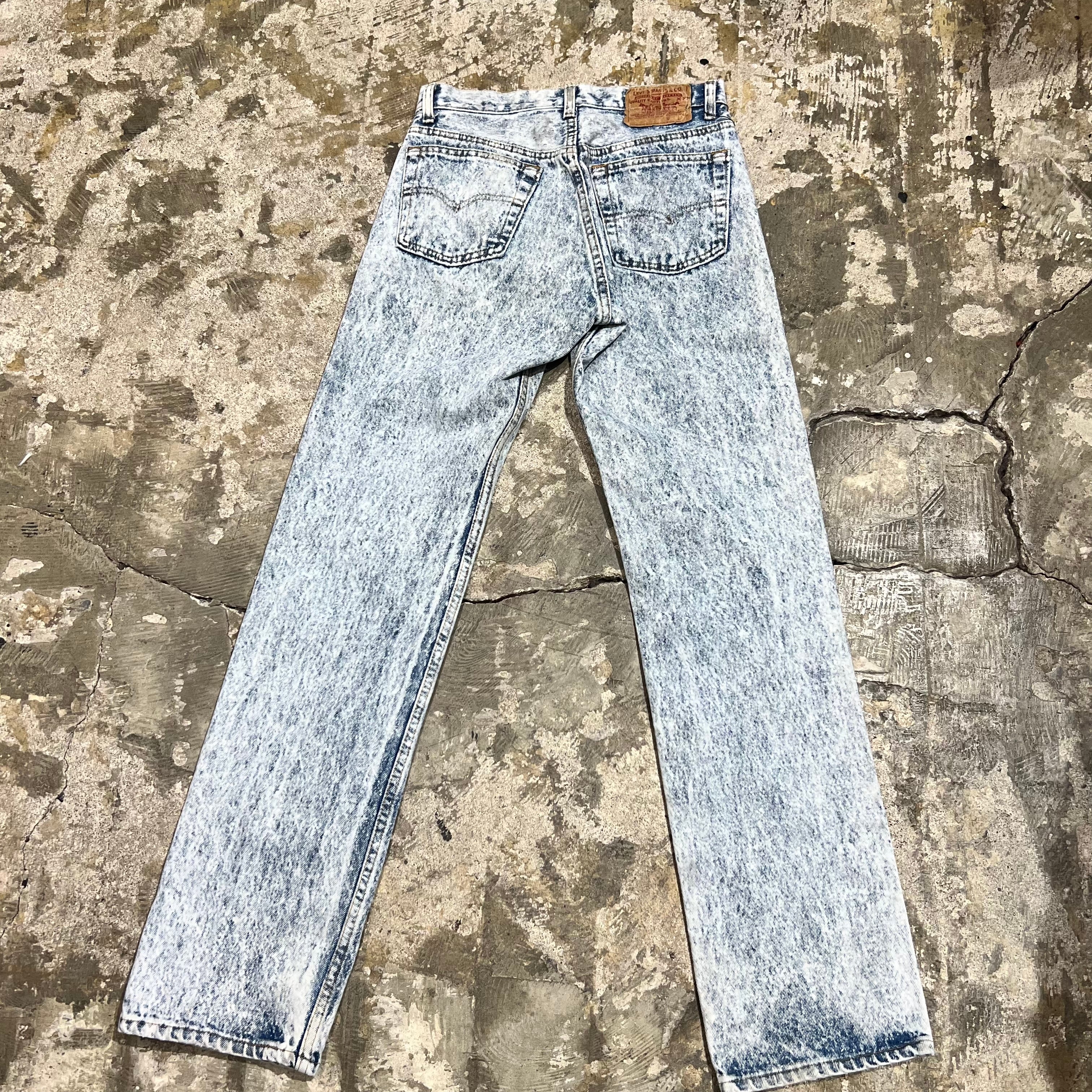 USA製 sizeW26程 Levi's リーバイス501 ケミカルウォッシュ デニム ...