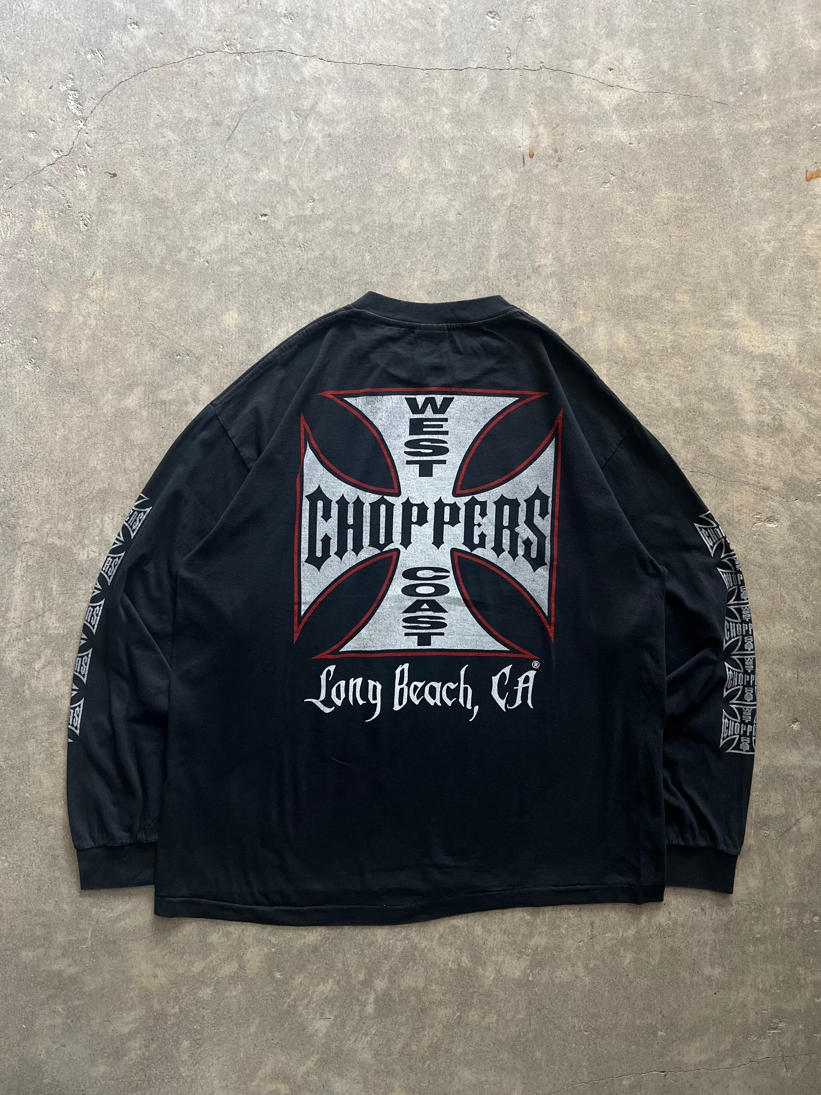 WEST COAST CHOPPERS アイアンクロス 長袖Tシャツ ロンT XL ブラック