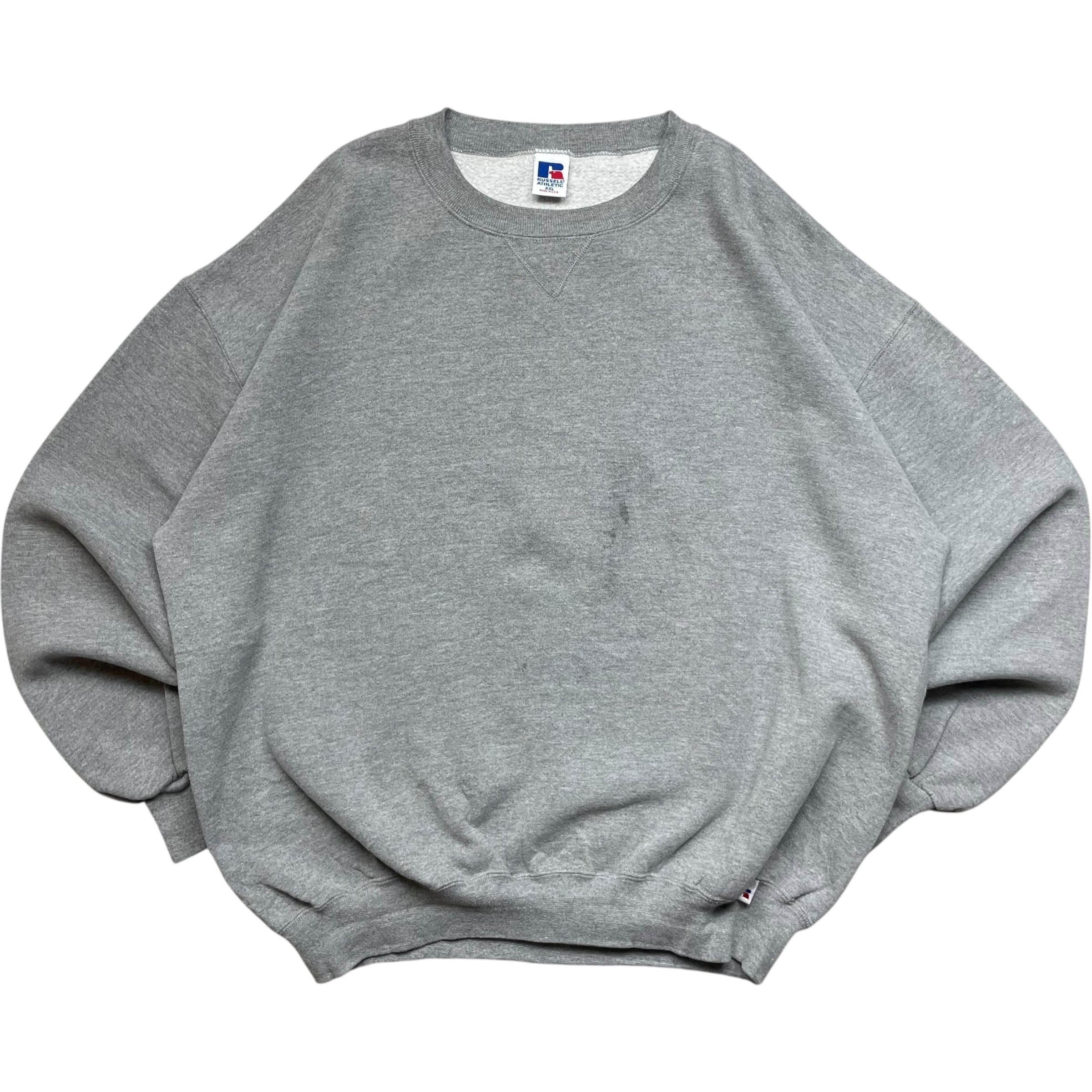 《XXL》russell athletic ラッセルアスレチック スウェット 無地 グレー USA製 90年代 vintage no.9188