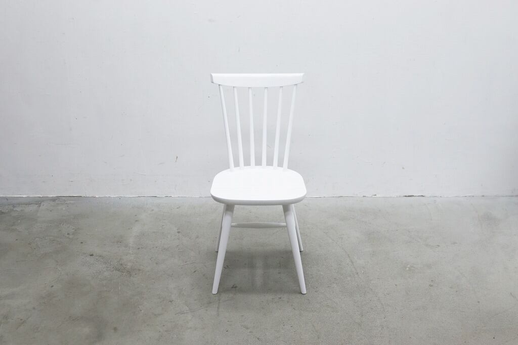 秋田木工 ハンナ ダイニングチェア ホワイト ビーチ材 サイドチェア