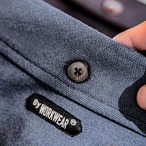 Button-down Sleeve Shirt with Front Pocket ◇2color H0172