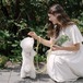 予約【stroll】Rope Collar (Red Velvet)