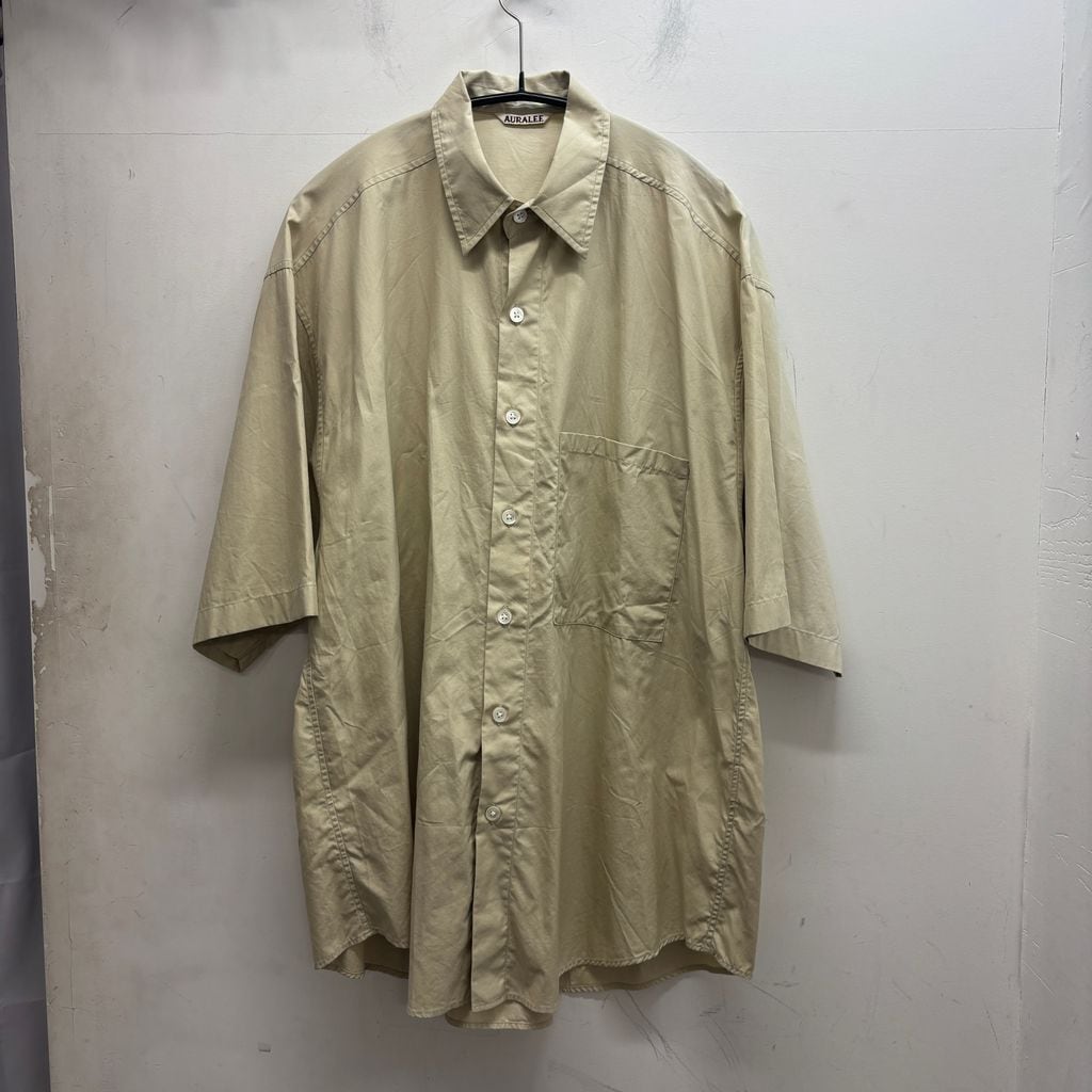 AURALEE オーラリー 23SS Super Light Wool Check Shirt チャック