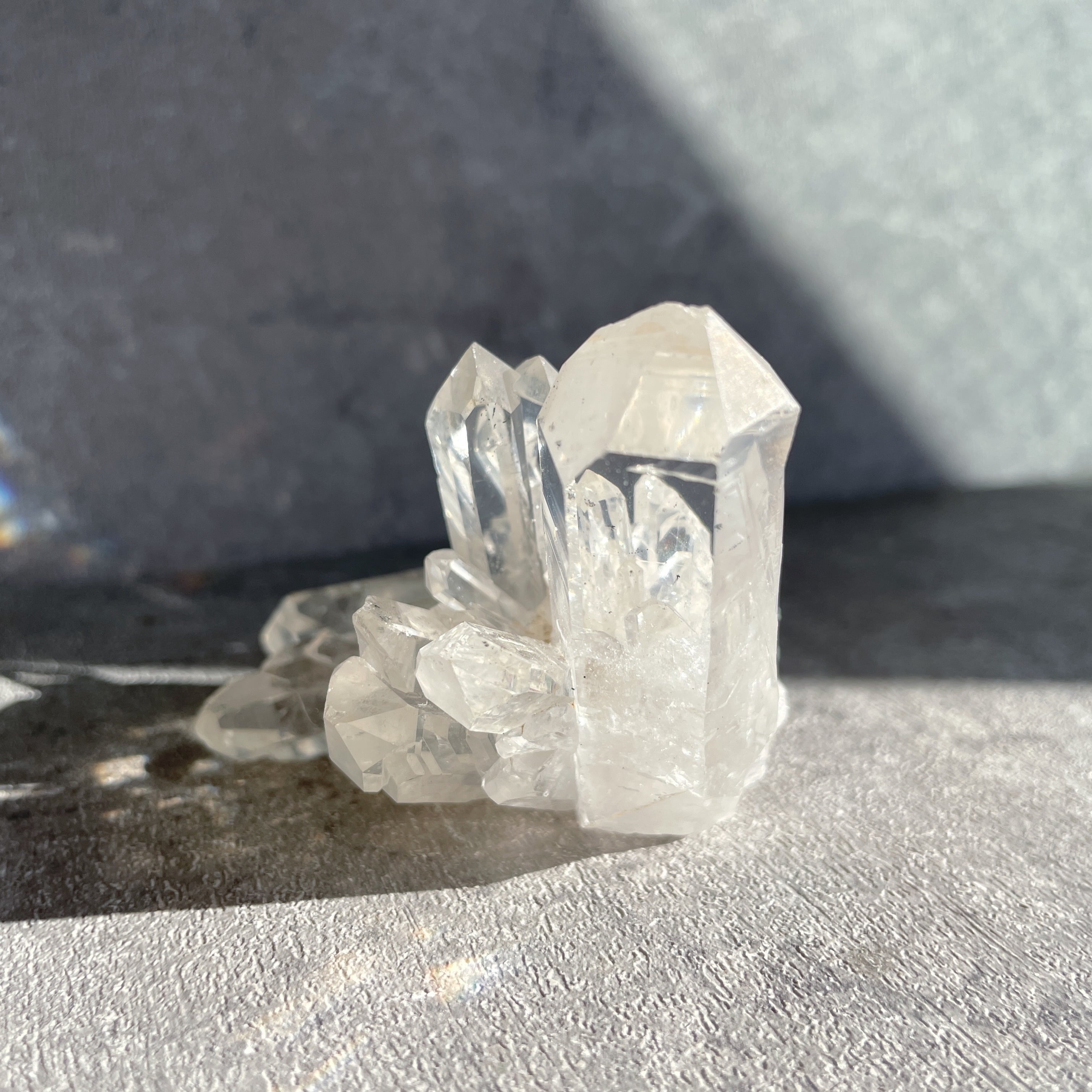 ゼコ産水晶 クリアクォーツクラスター79◇スターブラリークォーツ